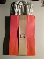 8 ct Gift Bags- Red Paper Color-5.25" x 8.5" x