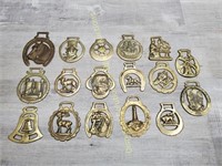 Horse Bridle Brass Medallions