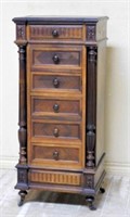 Henri II Style Inlaid Rosewood Side Cabinet.