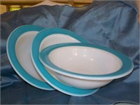 3 new old Pyrex 9" serving bowls Each x 3