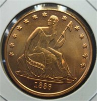 1 oz fine copper coin
