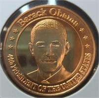 Barack Obama 1 oz fine copper coin