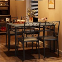 Fancihabor Kitchen Table and Chairs for 4, Dining