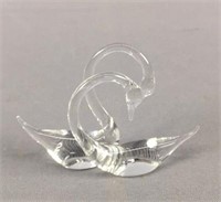 Michael Dorofee Art Glass Swans 1991