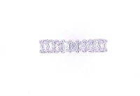 1.26 cts. Classic Radiant Diamond Platinum Ring