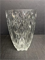 Crystal vase, France.  8in tall