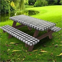 SM4  UMINEUX Picnic Table Cover Set 30x72, 3-Piece