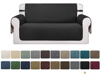 SM3  Sanmadrola Waterproof Loveseat Cover, Black