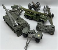 Vintage Military Toy Vehicles and Cannons