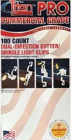 Commercial Grade Gutter/Shingle Light Clips