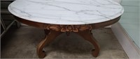Cherry Marble Top Coffee Table