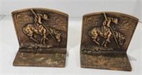 James Earle Fraser End of Trail Bronze Bookends