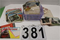 Tub Of Post Cards (Some Used)