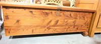 Antique Cedar lift top blanket chest 41”