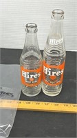 1950's Hires Root beer Bottles