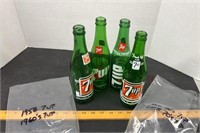 Vintage 7-Up Bottles
