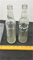 2 Vintage Crush Bottles.