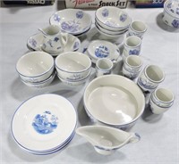 Hall China and HLC Blue WIllow lot of 31 pcs