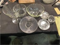 Lot Of Glassware Includes 11.5" Clear