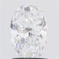 2.00 Carat Oval Diamond Moissanite GRA Certified
