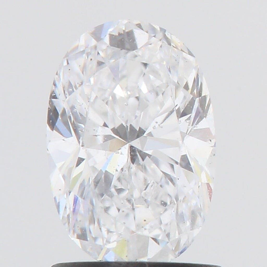 1.00 Carat Oval Diamond Moissanite GRA Certified