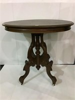 Oval Victorian Lamp Table