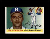 1955 Topps #15 Jim Pendleton EX to EX-MT+