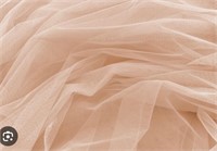 M BEIGE TULLE FABRIC