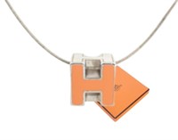 Hermes H Cube Necklace
