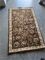 Vintage 100% Wool Rug 3 x 5