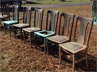 6 matching chairs