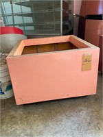 30 x 30 x 21”h fiberglass planter