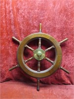 Ship's wheel from Mayflower Restaurant