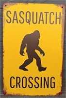 Sasquatch Tin Sign