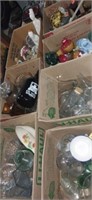 10 boxes of home decor,crystal, China and more