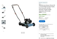 E6395  SENIX 20-Inch Push Lawn Mower