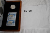 2004 Canadian Silver $ 2.00 Dollar and Stamp Set