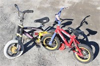 Pair of Kids Bicycles - Huffy - Tonka