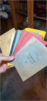 Women's club booklets from 1930s through 60s