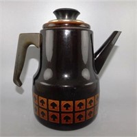 12 Vintage West Bend Coffee Pot Le Provencal Brown