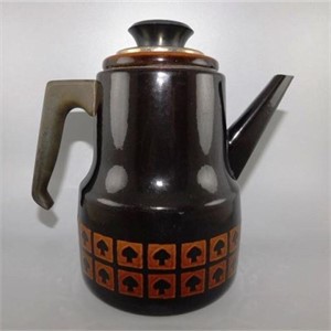 12 Vintage West Bend Coffee Pot Le Provencal Brown