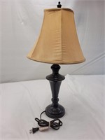 24-in tall lamp with lampshade, untested, no