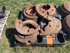 Assortment of tractor wheel weights