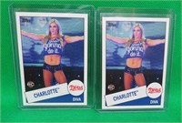 2x Charlotte Flair 2015 Topps #104 Rookie Card WWE