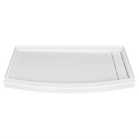 60in X 30in Alcove Shower Pan Base w/ Right Drain