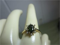 Nice Ring Tested at 14K Gold, Unmarked,