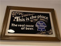 Pabst Blue Ribbon Beer sign