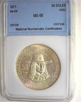 1971 50 Soles NNC MS66 Peru