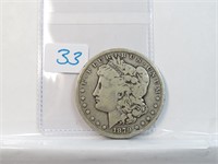 1879 S Silver Morgan Dollar $1 90%