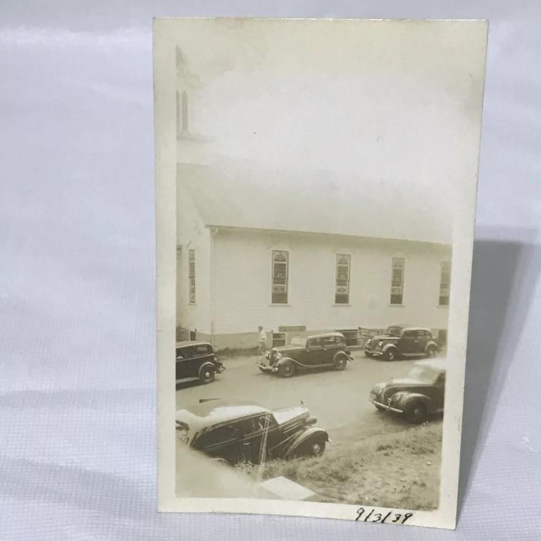 Vintage 1930's Photo Church Massachuset Great